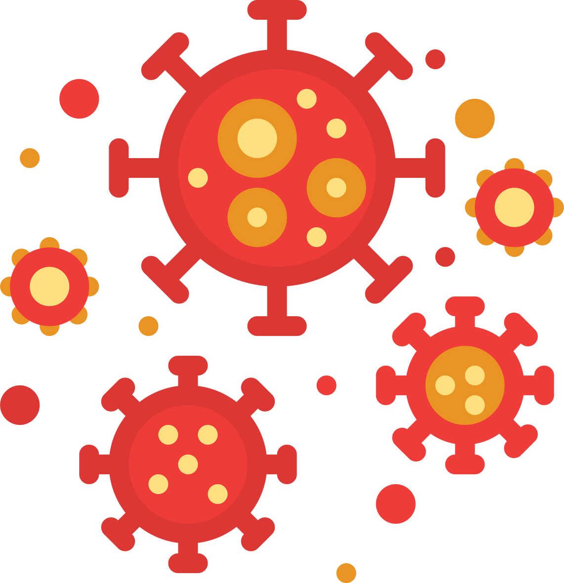 Coronavirus or Covid-19 Virus Icon. Medical Graphic Symbol.